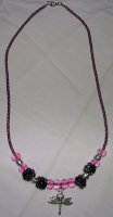 Collana con ciondolo a forma di libellula