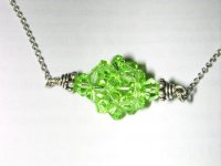 Collana in argento con ciodolo di cristalli swarovski
