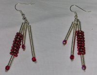 Orecchini wire and wire e perline