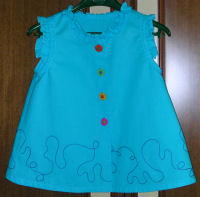 Camicia bimba ricamata