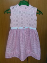 Abito in maglia e tessuto
