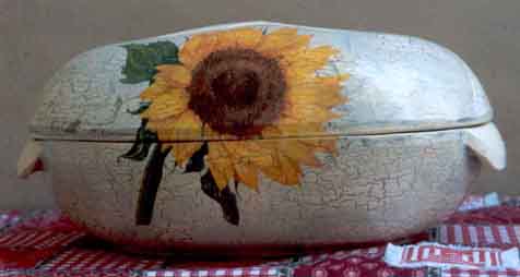 Pentola con girasoli