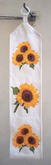 Porta rotoli con girasoli