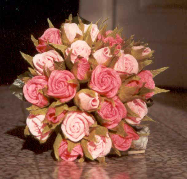 Bouquet di rose rosa