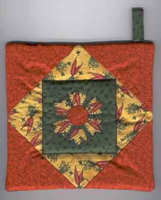 Presina patchwork con appliqu