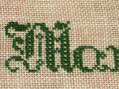 particolare del ricamo