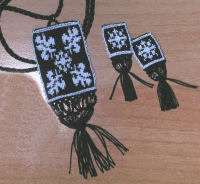 Parure bianca e nera