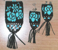 Parure nera e turchese